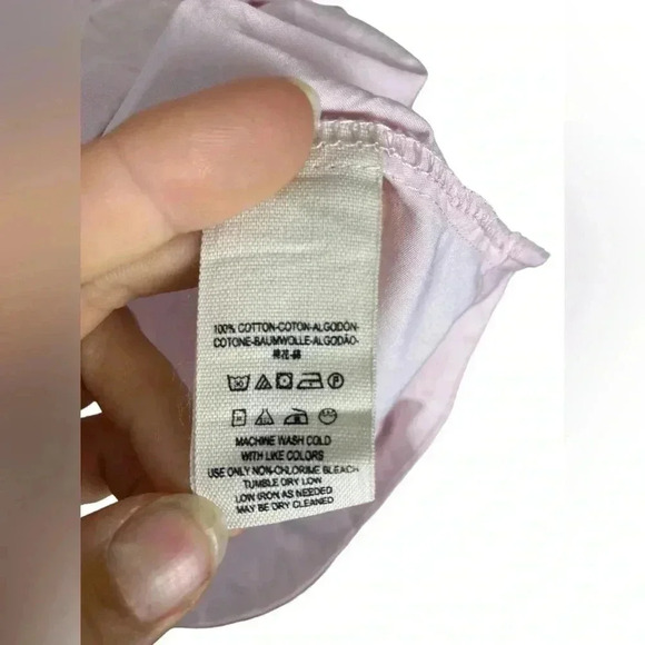 Free people pink off the shoulder sleeve‎ top size small - Picture 7 of 8